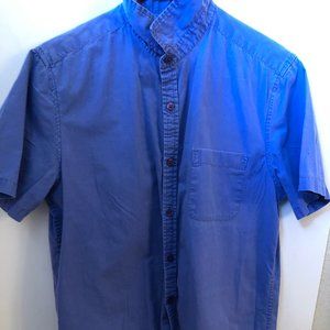Topman Short Sleeve Shirt - Dark Blue